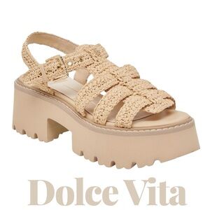 NEW DOLCE VITA Latice Chunky Platform Sandals - Women’s 8.5 NIB